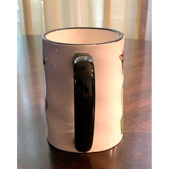 Signature Housewares Mug Hipster Diva Tiger Cat Zebra Print Dress Red Hat Clutch - Picture 4 of 9